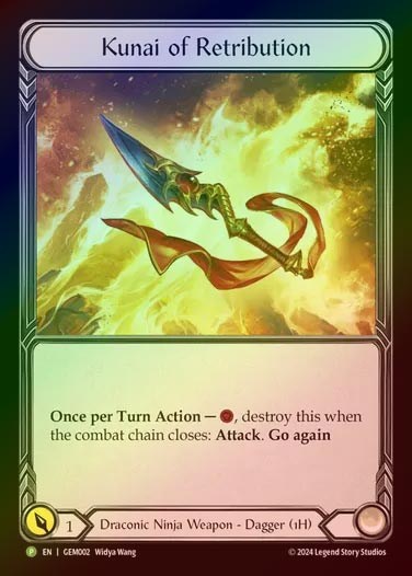 【CF】【EN】[Draconic Ninja] 報復のクナイ/Kunai of Retribution [GEM002-P]