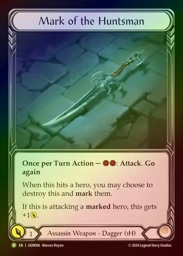 【CF】【EN】[Assassin] 人狩りの標的/Mark of the Huntsman [GEM006-P]