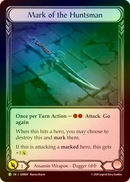 【CF】【EN】[Assassin] 人狩りの標的/Mark of the Huntsman [GEM007-P]