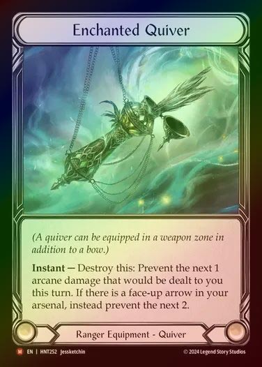 【CF】【EN】[Ranger] 付魔の矢筒/Enchanted Quiver [HNT252-M]