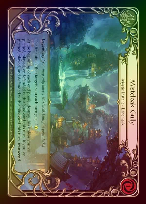 【CF】【EN】 [Mystic] 霧覆いの窪地/Mistcloak Gully [MST000-F]