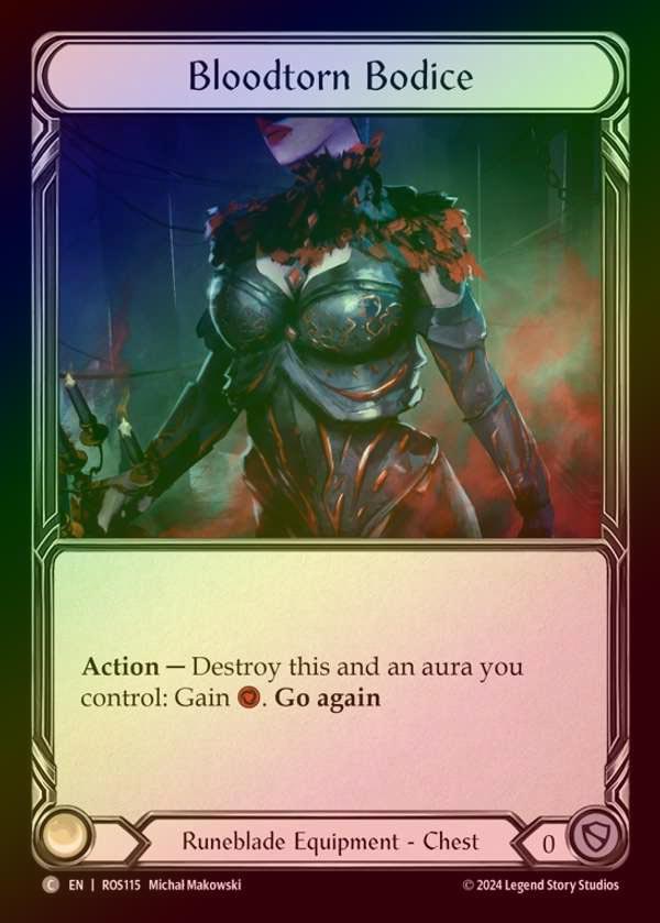 【CF】【EN】[Runeblade] 血染めの胴衣/Bloodtorn Bodice [ROS115-C]