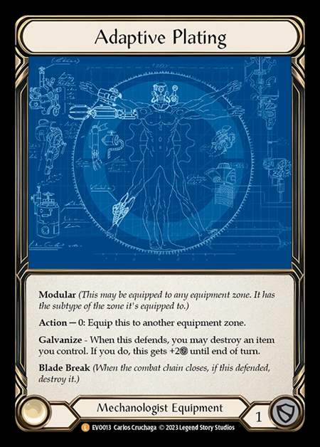 【CF】[Mechanologist] Adaptive Plating [EVO013-L] Cold Foil