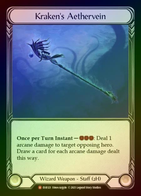 【CF】[Wizard] Kraken's Aethervein [EVR121-M] Cold Foil