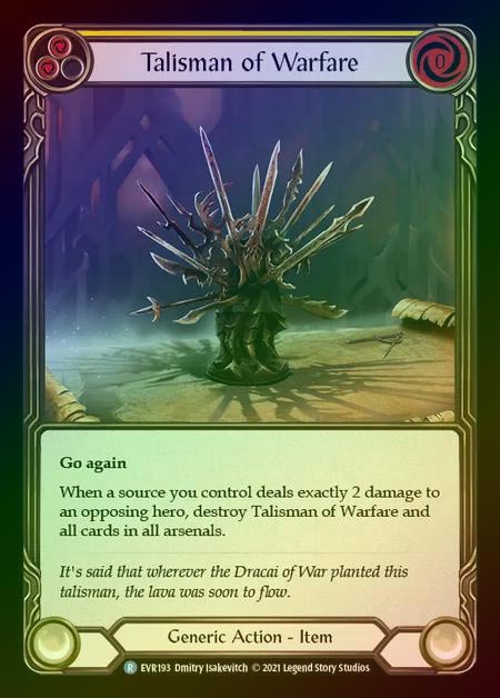 【CF】[Generic] Talisman of Warfare [EVR193-R] Cold Foil