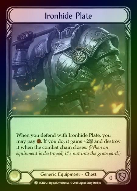 【CF】[Generic] Ironhide Plate [1st-MON_242-C] Cold Foil