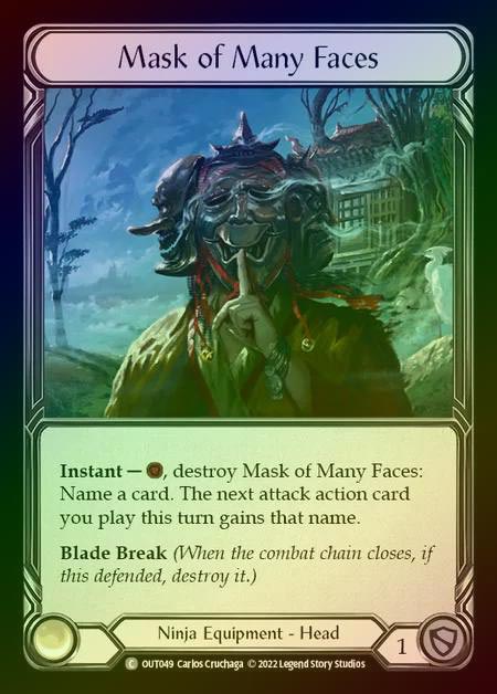 【CF】[Ninja] Mask of Many Faces [OUT049-C] Cold Foil