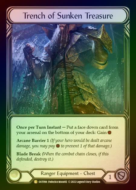 【CF】[Ranger] Trench of Sunken Treasure [OUT094-L] Cold Foil