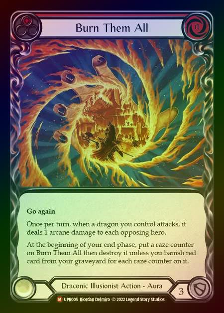【CF】[Draconic Illusionist] Burn Them All [UPR005-M] Cold Foil