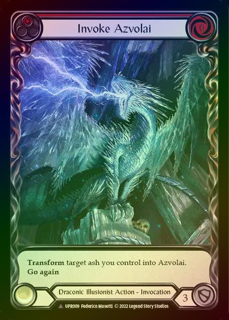 【CF】[Draconic Illusionist] Invoke Azvolai [UPR009-Marvel] (red) Cold Foil
