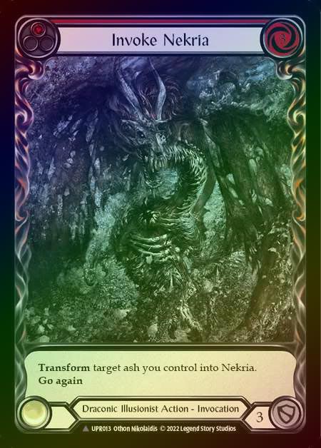 【CF】[Draconic Illusionist] Invoke Nekria [UPR013-Marvel] (red) Cold Foil