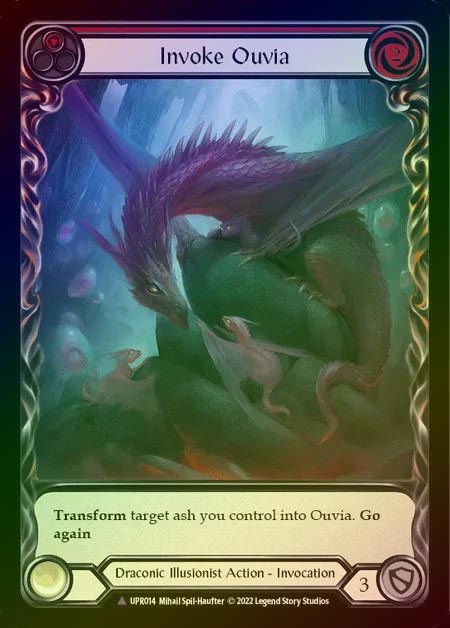 【CF】[Draconic Illusionist] Invoke Ouvia [UPR014-Marvel] (red) Cold Foil