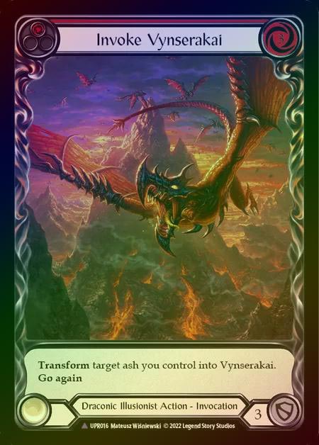 【CF】[Draconic Illusionist] Invoke Vynserakai [UPR016-Marvel] (red) Cold Foil