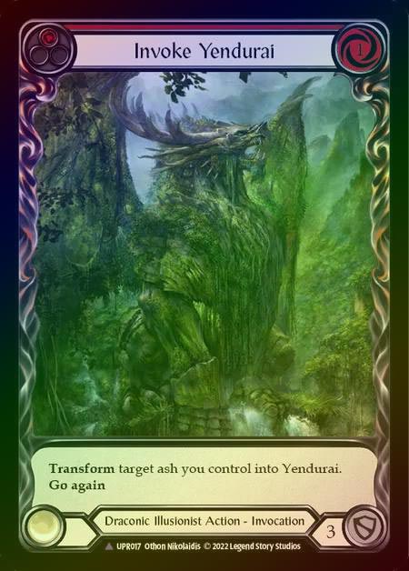 【CF】[Draconic Illusionist] Invoke Yendurai [UPR017-Marvel] (red) Cold Foil