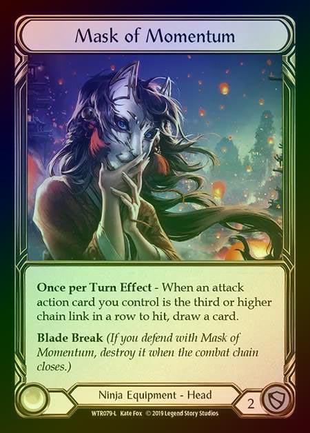 【CF】[Ninja] Mask of Momentum [1st-WTR079-L] Cold Foil
