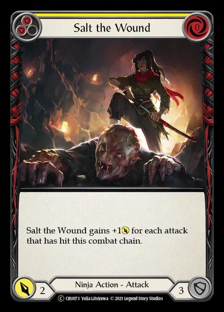 [Ninja] Salt the Wound [UL-CRU073-C] (yellow)