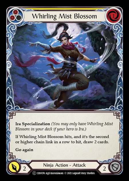 [Ninja] Whirling Mist Blossom [UL-CRU074-C] (yellow)