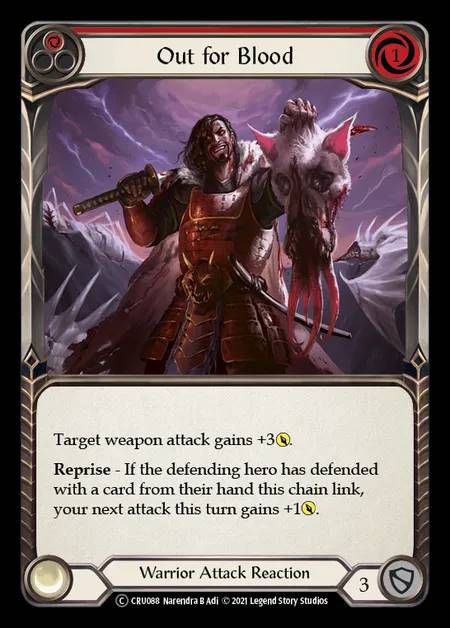 [Warrior] Out for Blood [UL-CRU088-C] (red)
