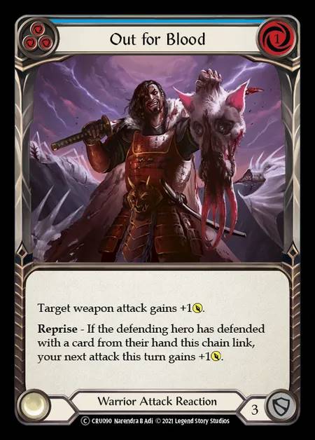 [Warrior] Out for Blood [UL-CRU090-C] (blue)