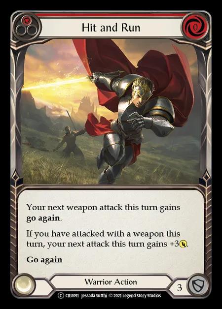 [Warrior] Hit and Run [UL-CRU091-C] (red)