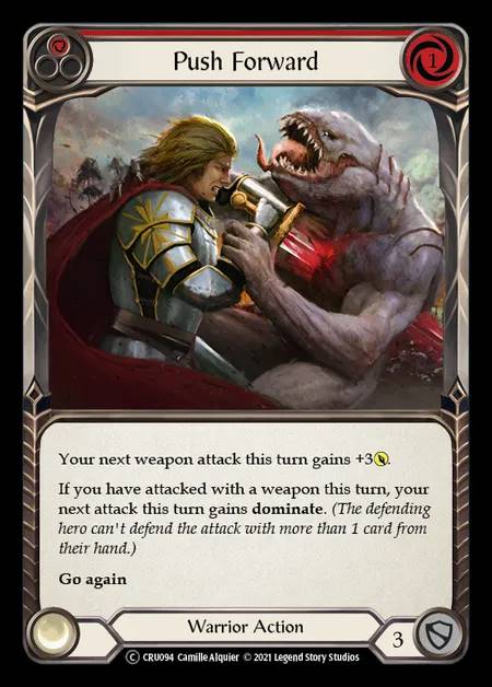 [Warrior] Push Forward [UL-CRU094-C] (red)