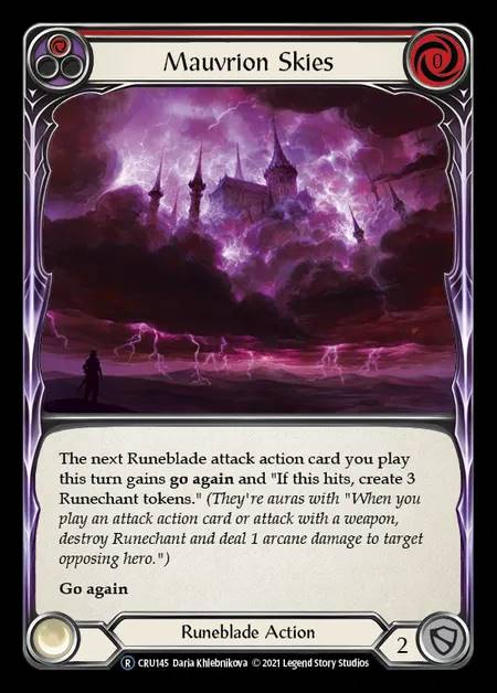 [Runeblade] Mauvrion Skies [UL-CRU145-R] (red)
