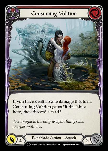 [Runeblade] Consuming Volition [UL-CRU148-C] (red)