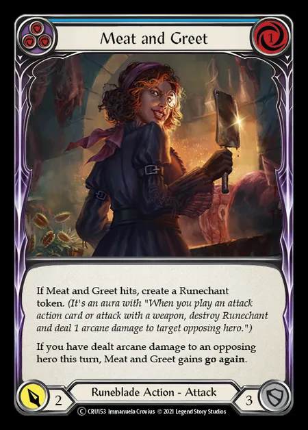 [Runeblade] Meat and Greet [UL-CRU153-C] (blue)