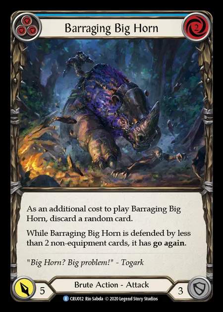 [Brute] Barraging Big Horn (blue) [1st-CRU_012-R]