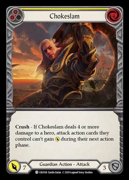 [Guardian] Chokeslam (yellow) [1st-CRU_036-C]