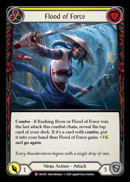 [Ninja] Flood of Force [1st-CRU_055-M]