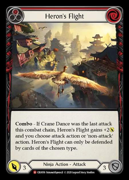 [Ninja] Heron's Flight [1st-CRU_056-M]