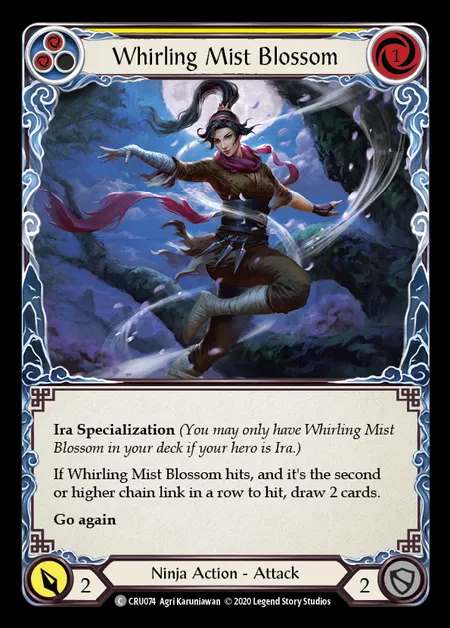[Ninja] Whirling Mist Blossom (yellow) [1st-CRU_074-C]