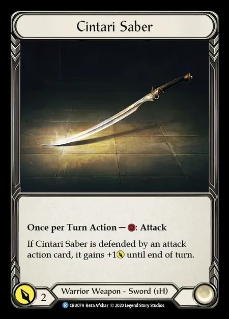 [Warrior] Cintari Saber [1st-CRU_079-R]