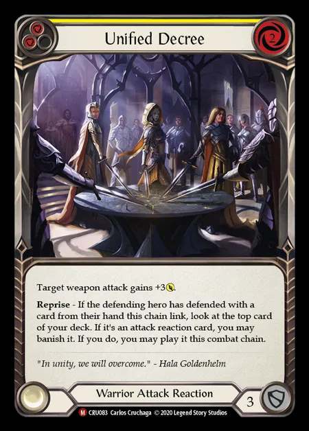 [Warrior] Unified Decree [1st-CRU_083-M]