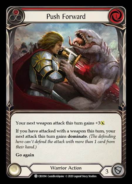 [Warrior] Push Forward (red) [1st-CRU_094-C]