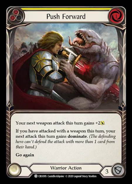 [Warrior] Push Forward (yellow) [1st-CRU_095-C]