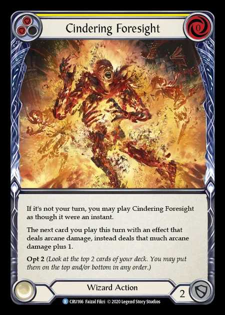 [Wizard] Cindering Foresight (yellow) [1st-CRU_166-R]