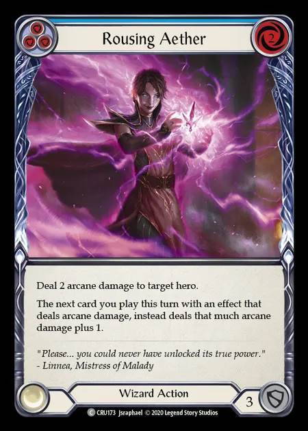 [Wizard] Rousing Aether (blue) [1st-CRU_173-C]