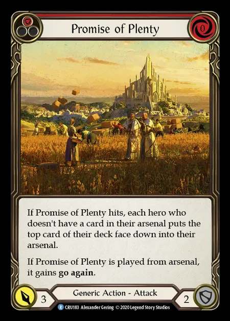 [Generic] Promise of Plenty (red) [1st-CRU_183-R]