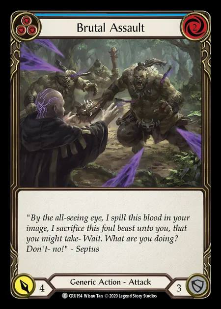 [Generic] Brutal Assault (blue) [1st-CRU_194-C]