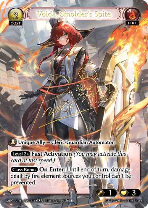 【クーポン使用不可】【CSR】[Fire] Volda, Smolder's Spite [AL-MRC-211-CSR]