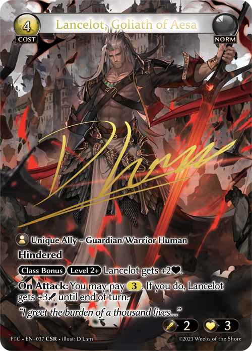 【クーポン使用不可】【CSR】[Norm] Lancelot, Goliath of Aesa [FTC037-CSR]