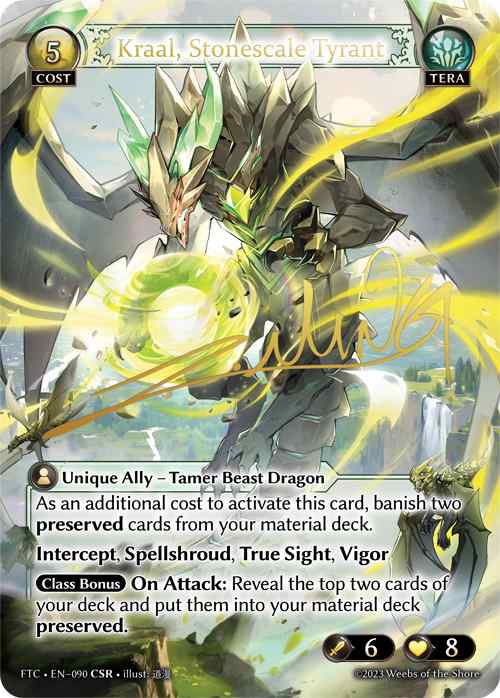 【クーポン使用不可】【CSR】[Tera] Kraal, Stonescale Tyrant [FTC090-CSR]