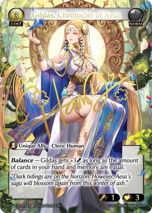 【クーポン使用不可】【CSR】[Wind] Gildas, Chronicler of Aesa [SP1_009-CSR]