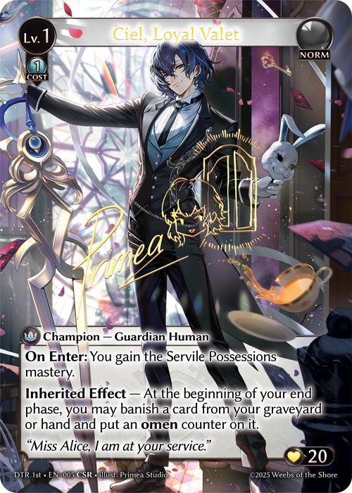 【クーポン使用不可】【CSR】[Norm] Ciel, Loyal Valet [DTR005-CSR]