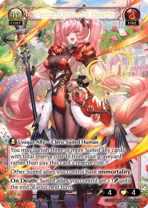 【クーポン使用不可】【CSR】[Fire] Verita, Queen of Hearts [DTR141-CSR]