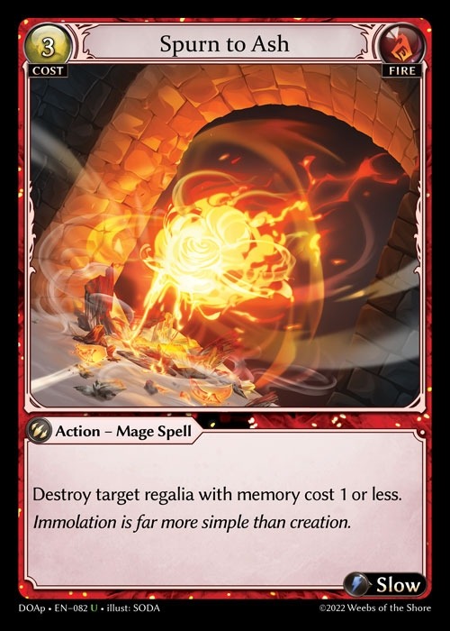 [Fire] Spurn to Ash [DOAp082-U]