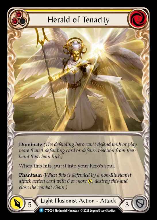 [Light Illusionist] Herald of Tenacity [DTD024-R] (yellow)