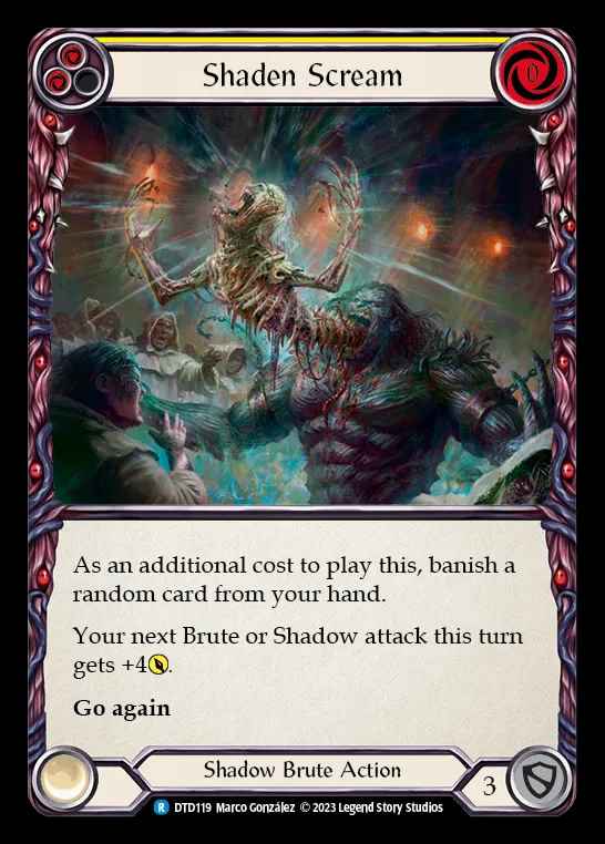 [Shadow Brute] Shaden Scream [DTD119-R] (yellow)